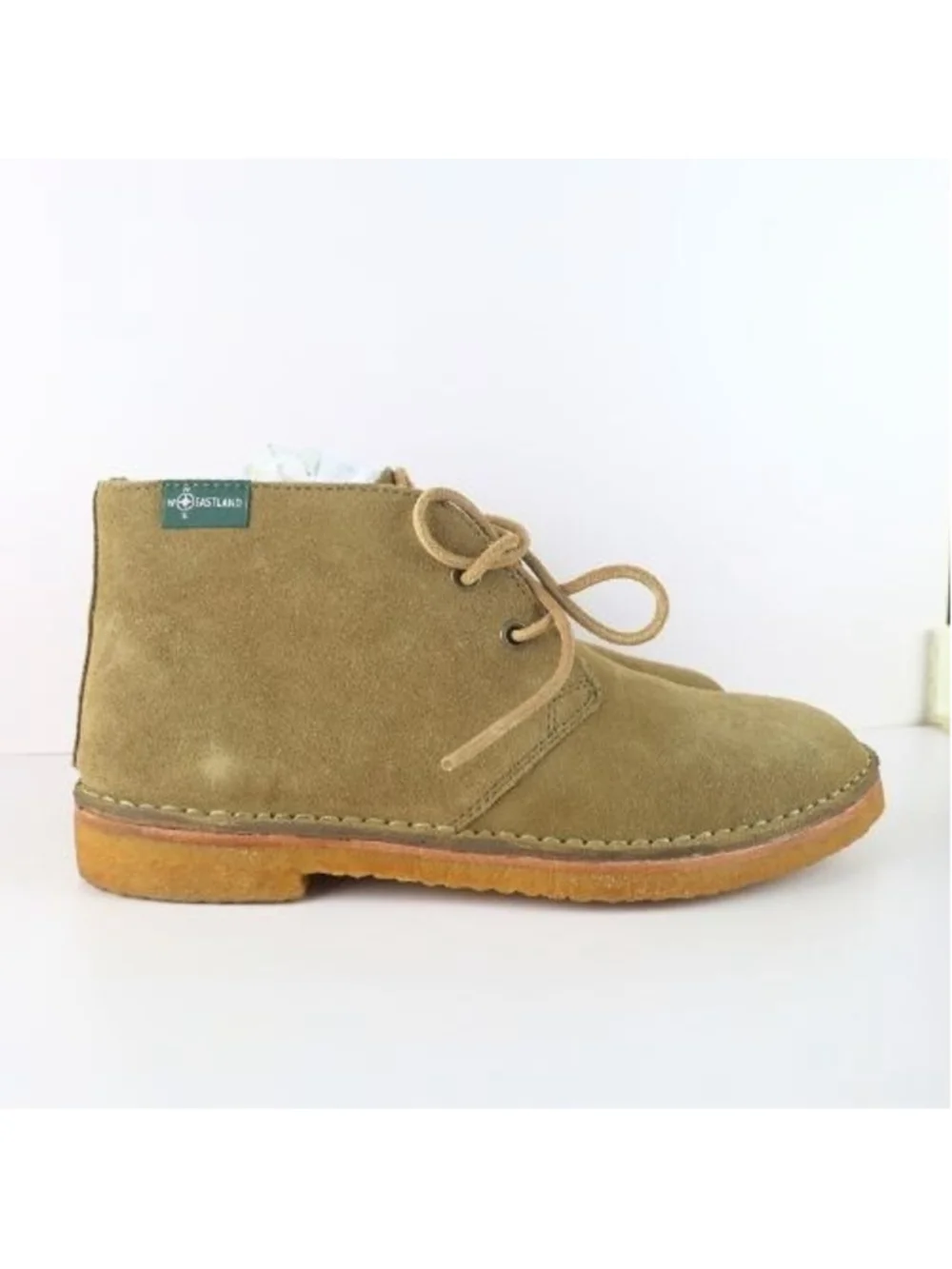 Eastland Hull 1955 Chukka Men Boots Khaki Suede 8- 0049